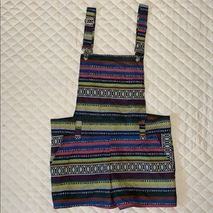 Wish Printed Overall Shorts